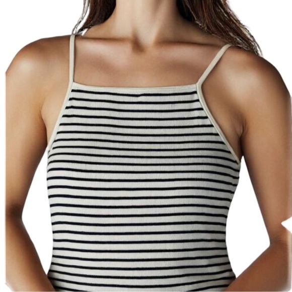The Frankie Shop | Striped Adjustable Tie Back Knit Tank Top Size XS/S Classic - Picture 1 of 9